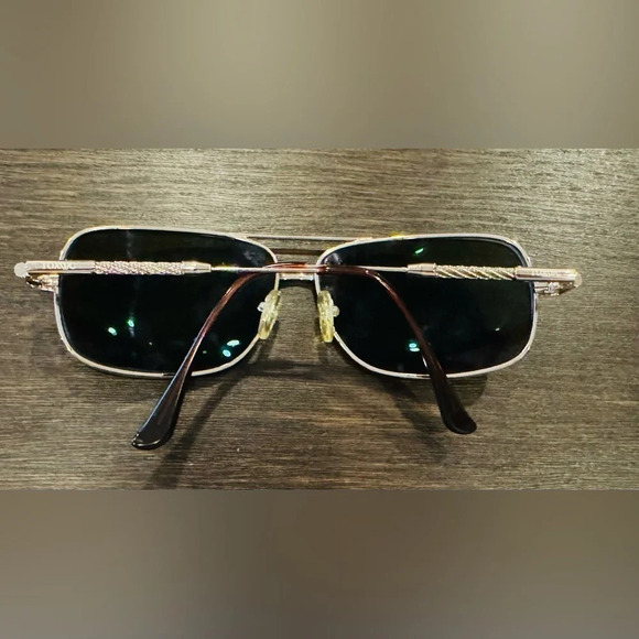 Toxic aviator sunglasses gold  embellished frames only, modern classic glasses - Picture 5 of 8